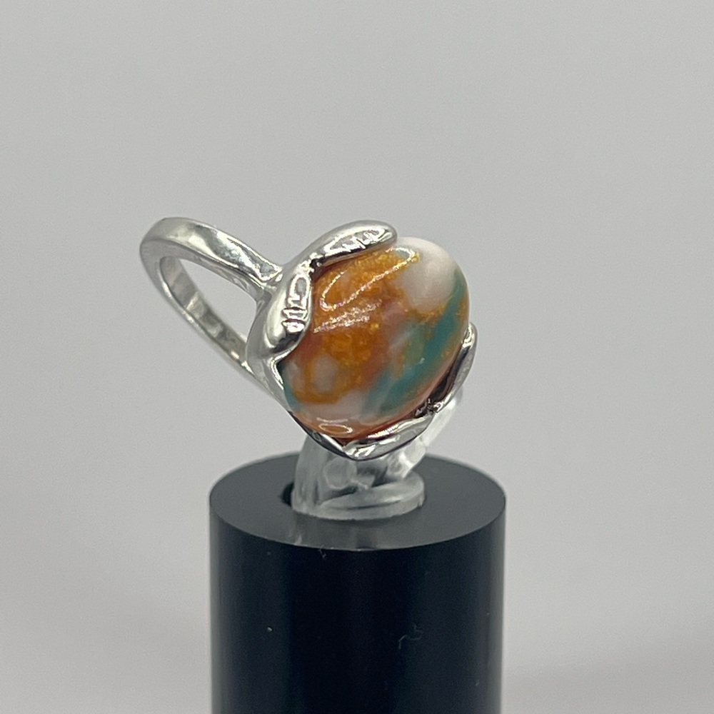 Brand New “Spiny Oyster Turquoise” Silver Ring